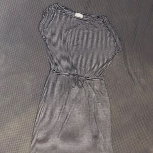 Maurices Black and White Striped Midi Dress